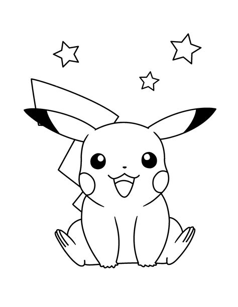 163 páginas para colorear de Pikachu